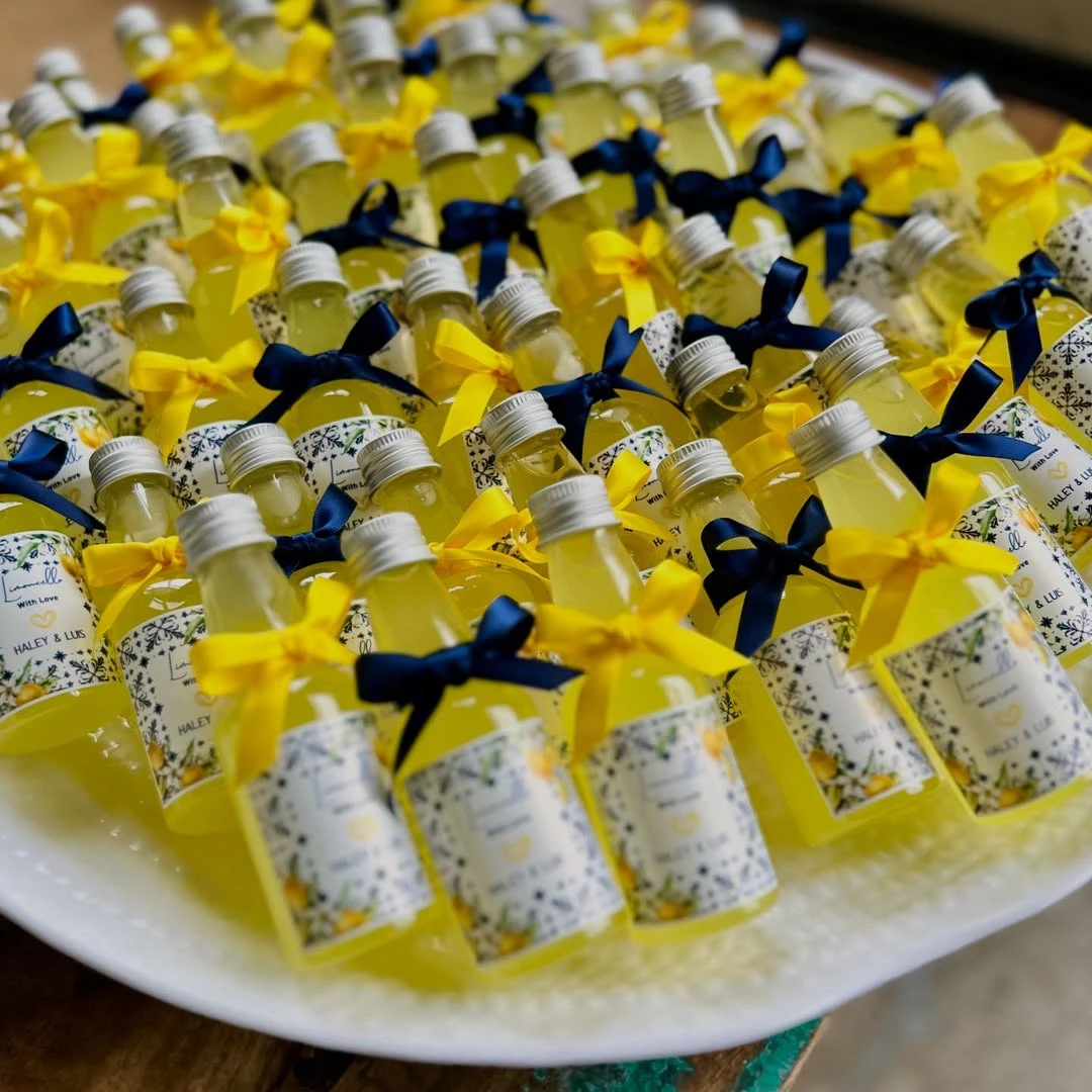 Handmade Drink Favors la dolce vita party ideas