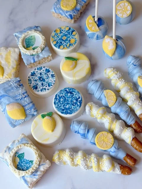 Mediterranean Tile Sweets la dolce vita party ideas