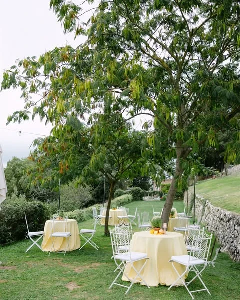 Sunny Garden Seating la dolce vita party ideas
