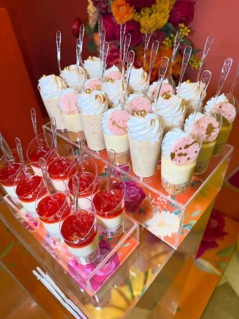 Pre-Portioned Parfait Cups lemon birthday theme ideas