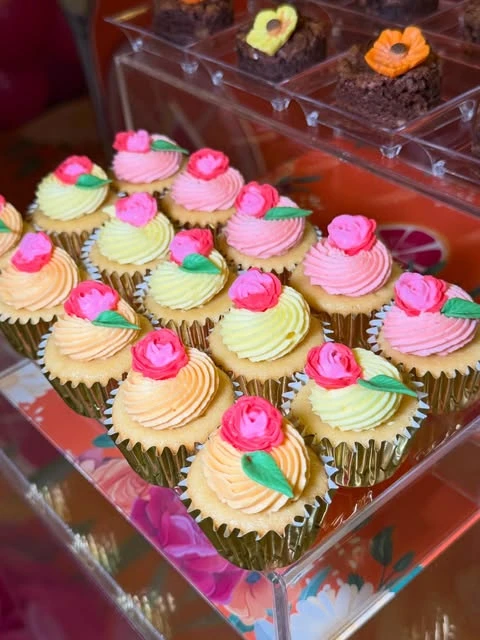 Rose Bud Cupcakes lemon birthday theme ideas