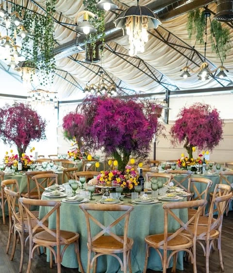 Tree Centerpiece Layouts lemon birthday theme ideas