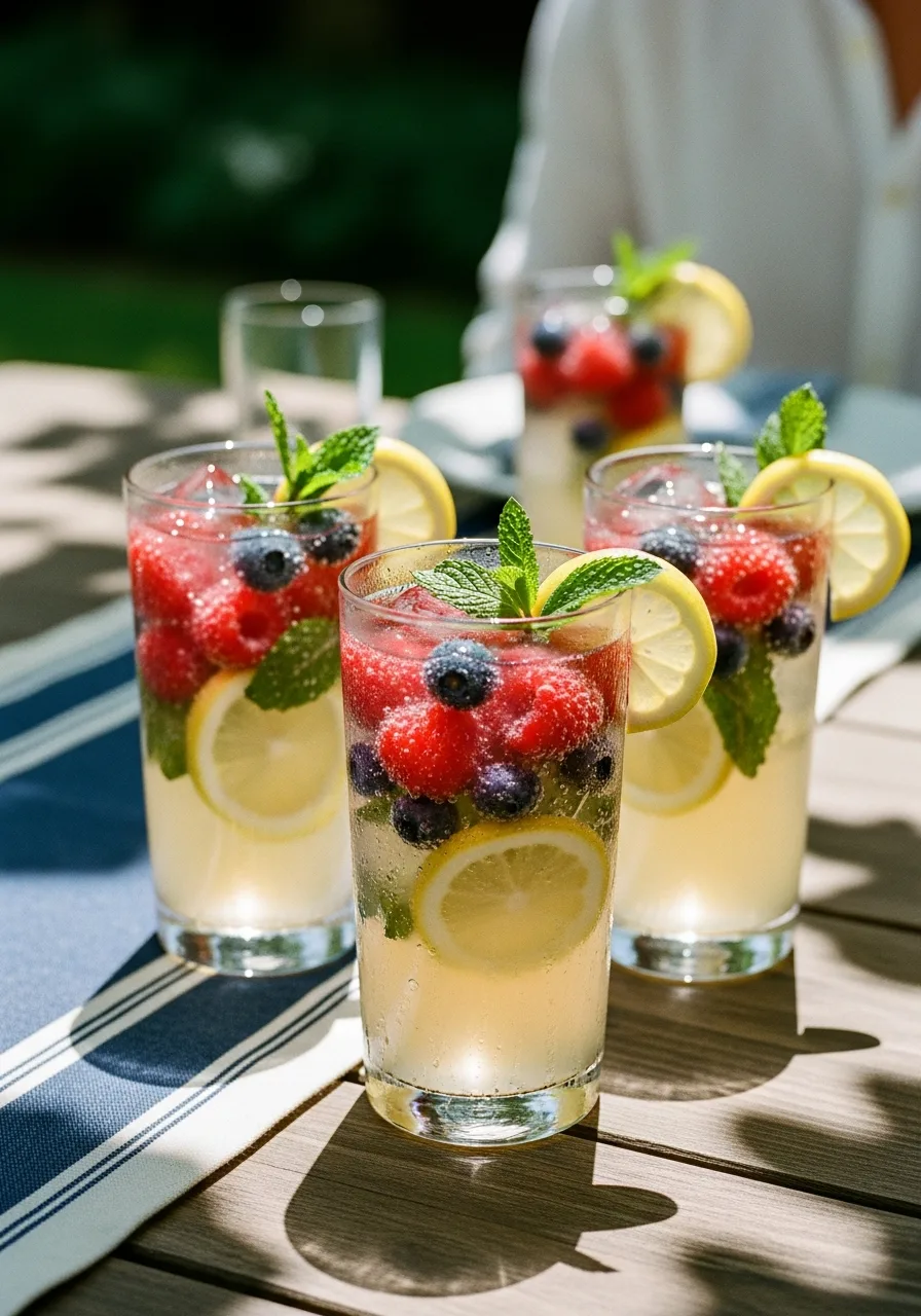 17. Berry Lemonade Spritzers