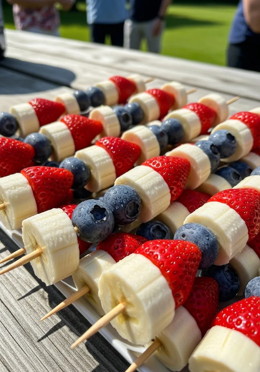 2. Patriotic Fruit Skewers