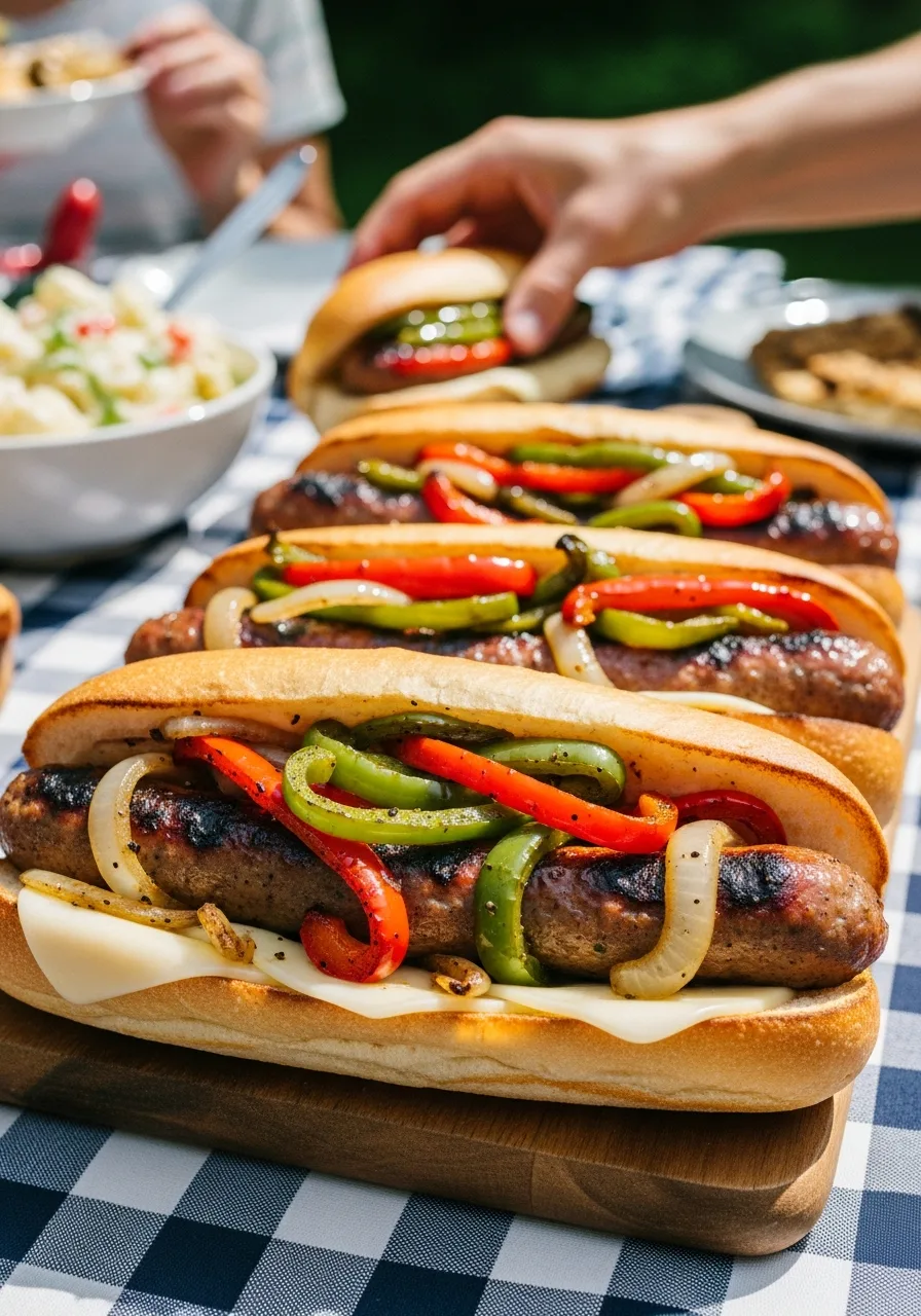 20. Sausage and Pepper Hoagies