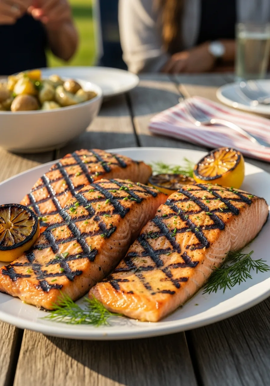 22. Grilled Salmon Fillets