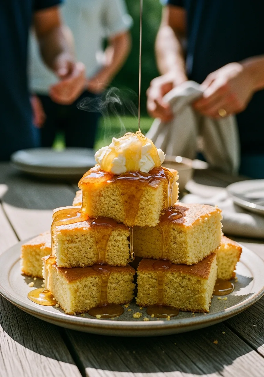 25. Cornbread with Honey Butter