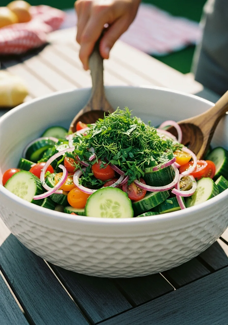 27. Cucumber Tomato Salad