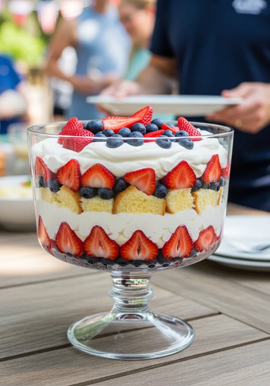 7. Red White Blue Trifle