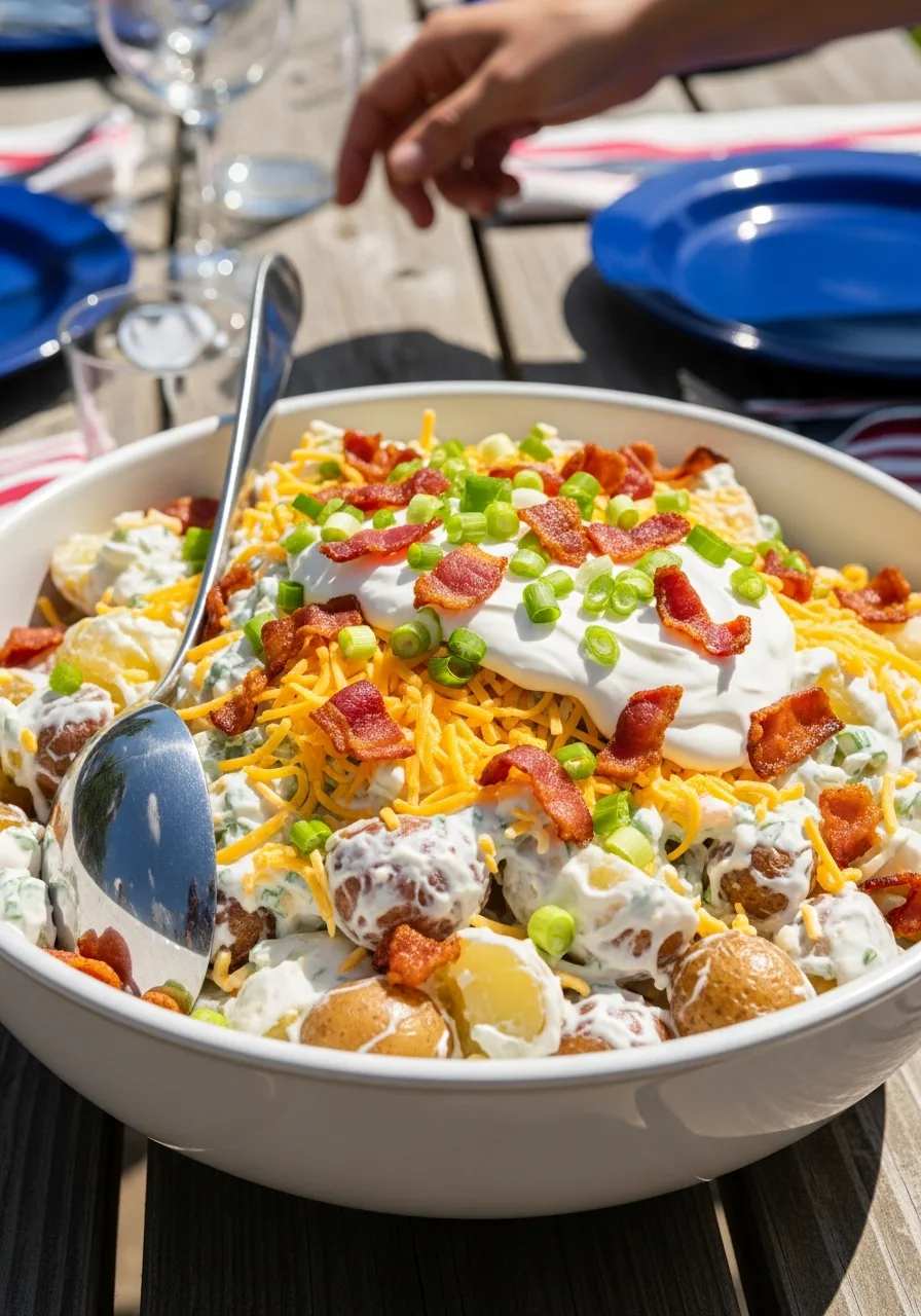 8. Loaded Baked Potato Salad