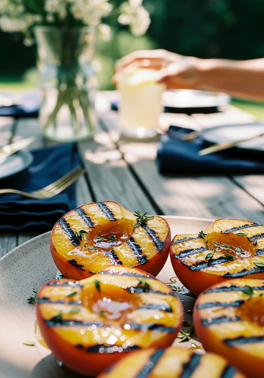 9. Honey Grilled Peach Halves