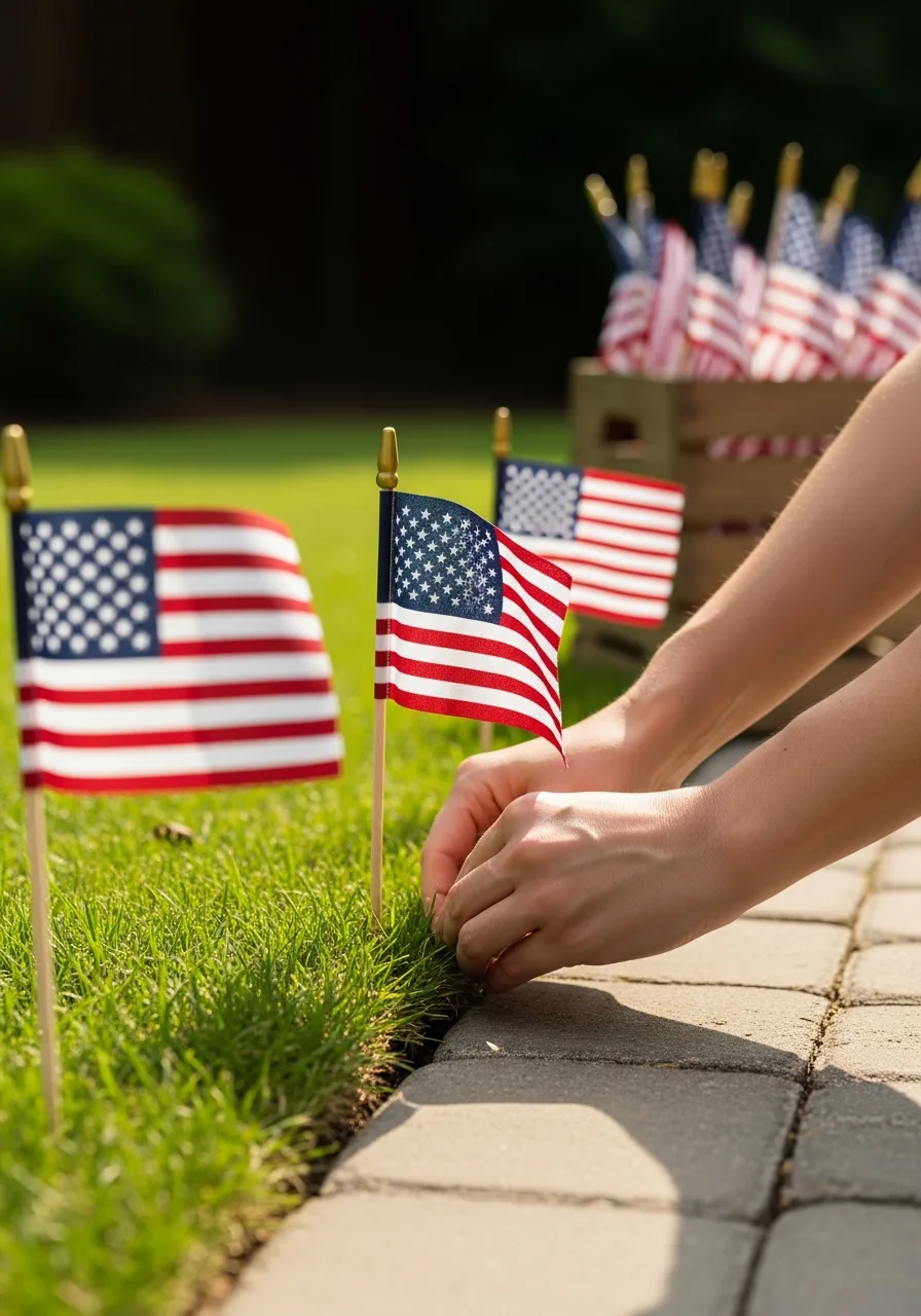 11. Flag Perimeter Decor