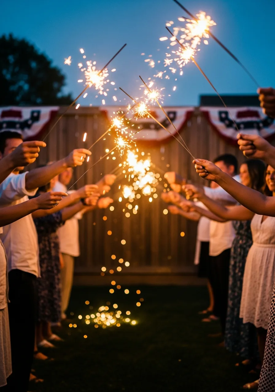 23. Sparkler Send-Off