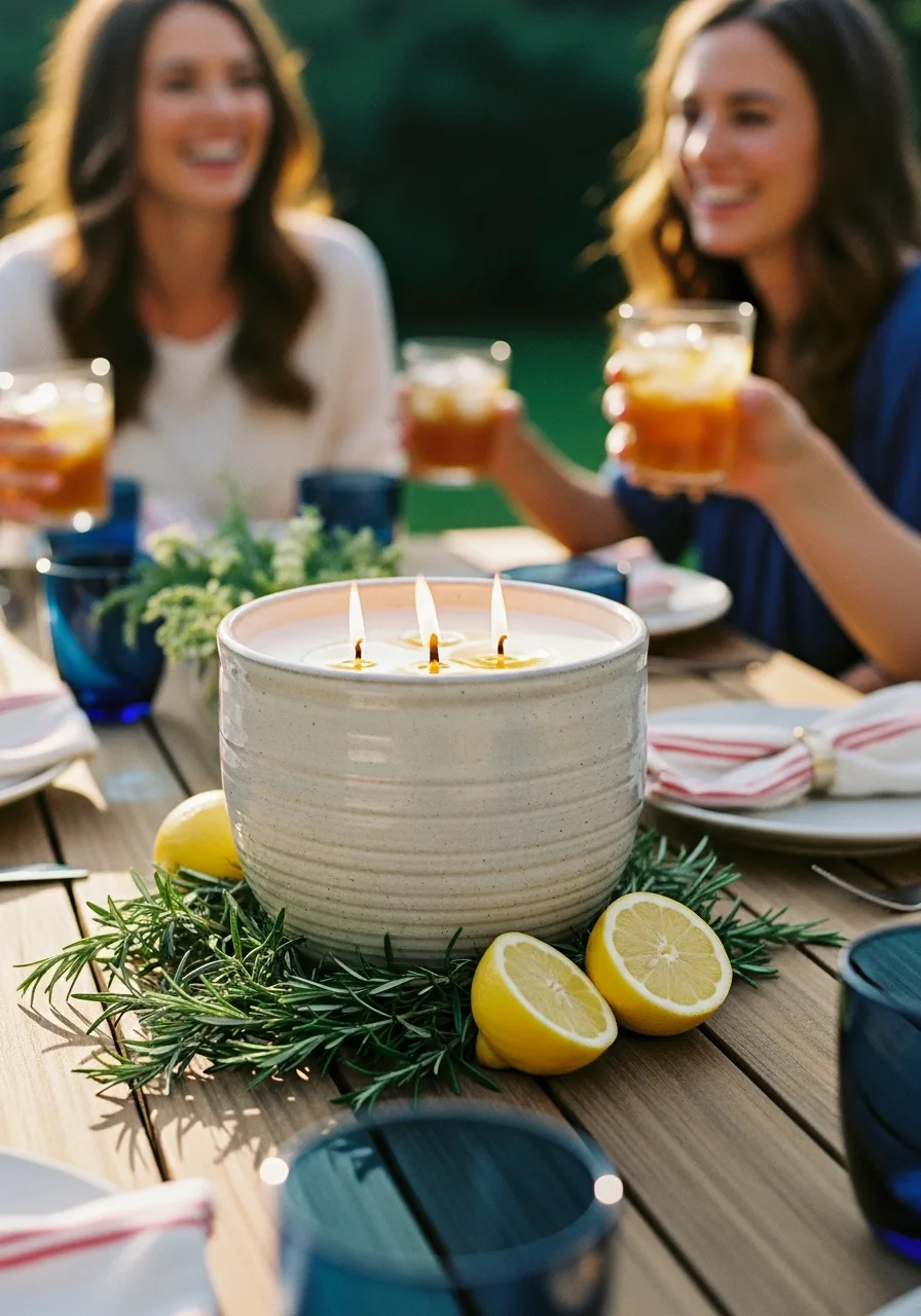 24. Citronella Candle Decor