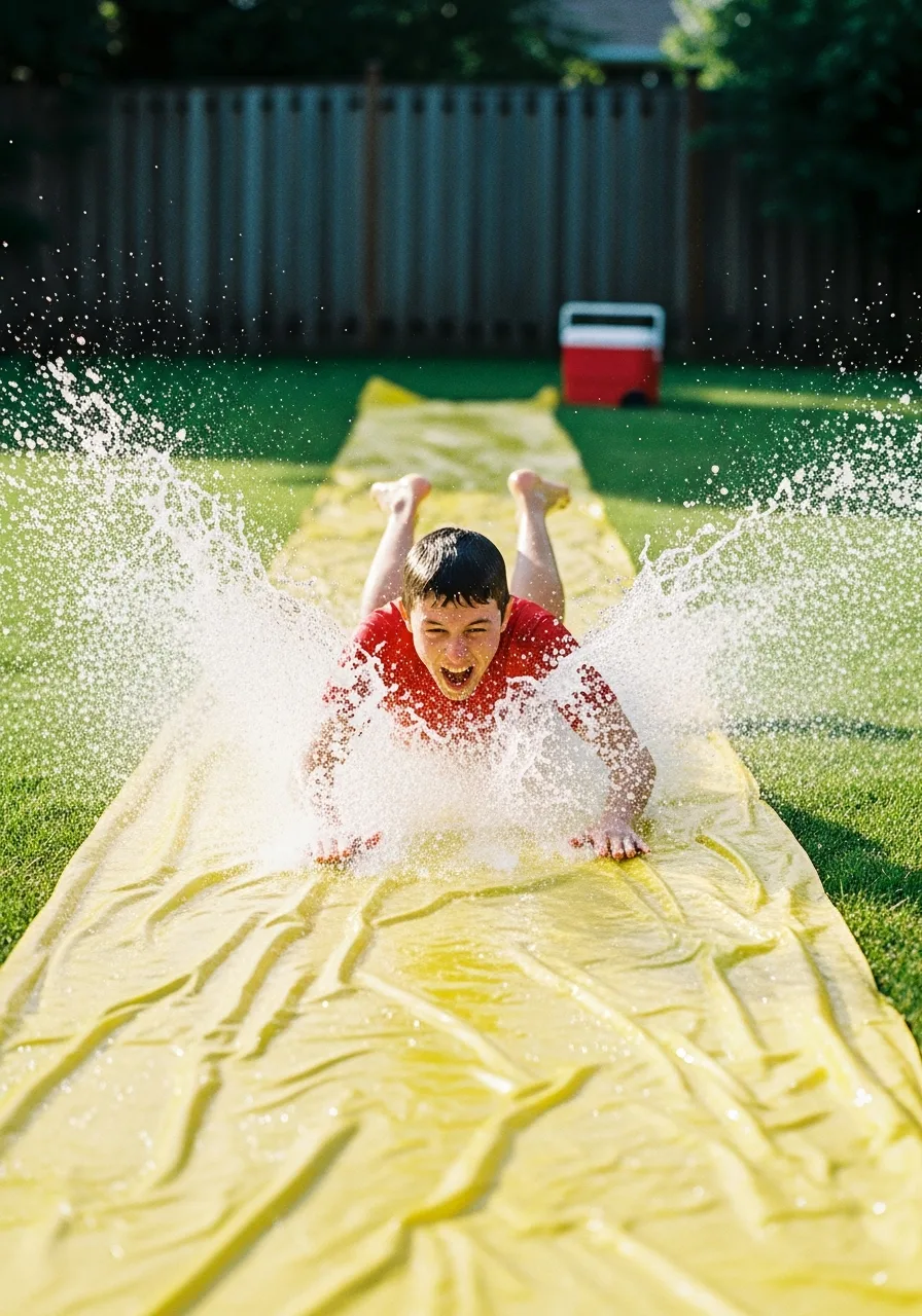 28. Slip and Slide Fun