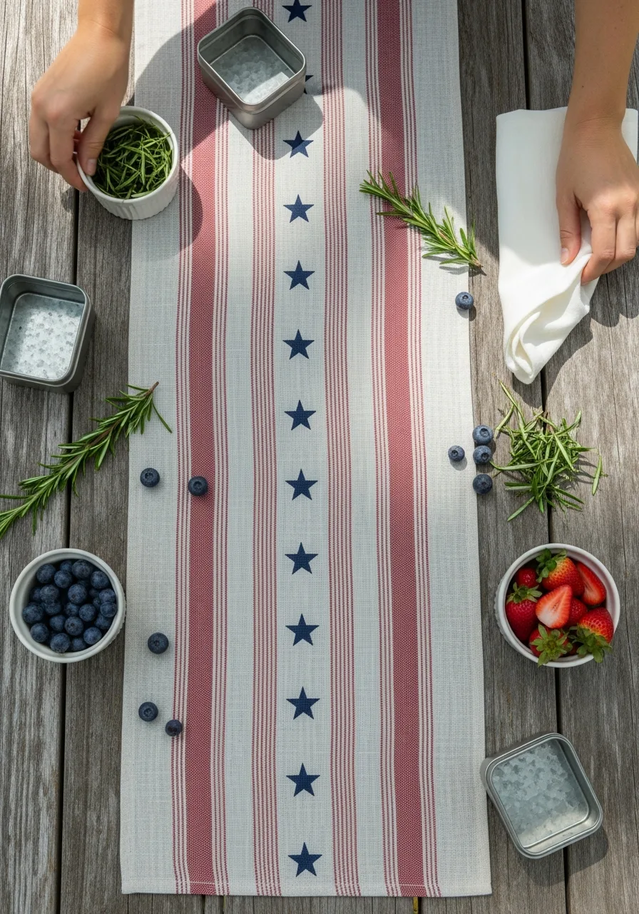 33. Patriotic Table Runners