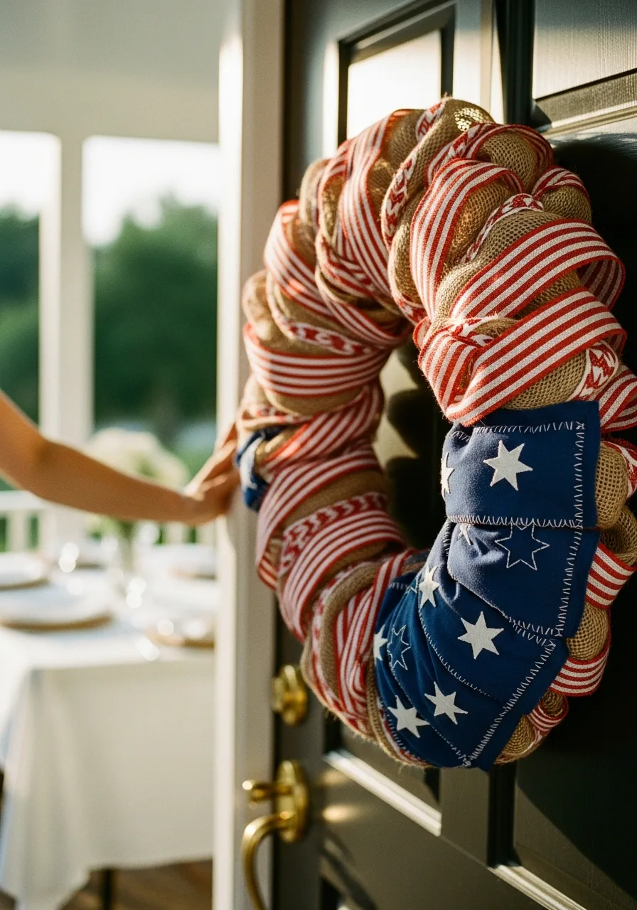 35. Patriotic Door Wreath