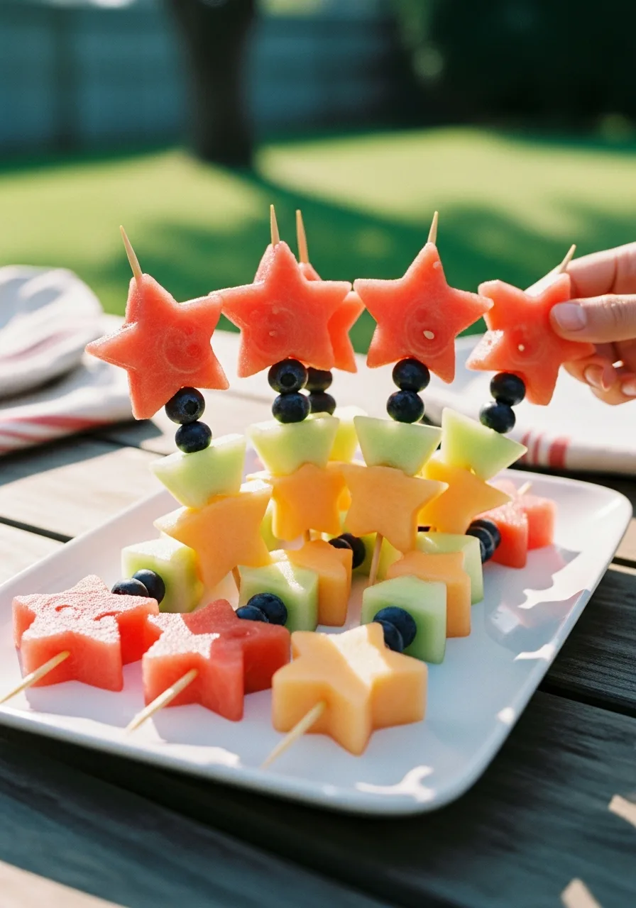 39. Star Shaped Fruit Kabobs