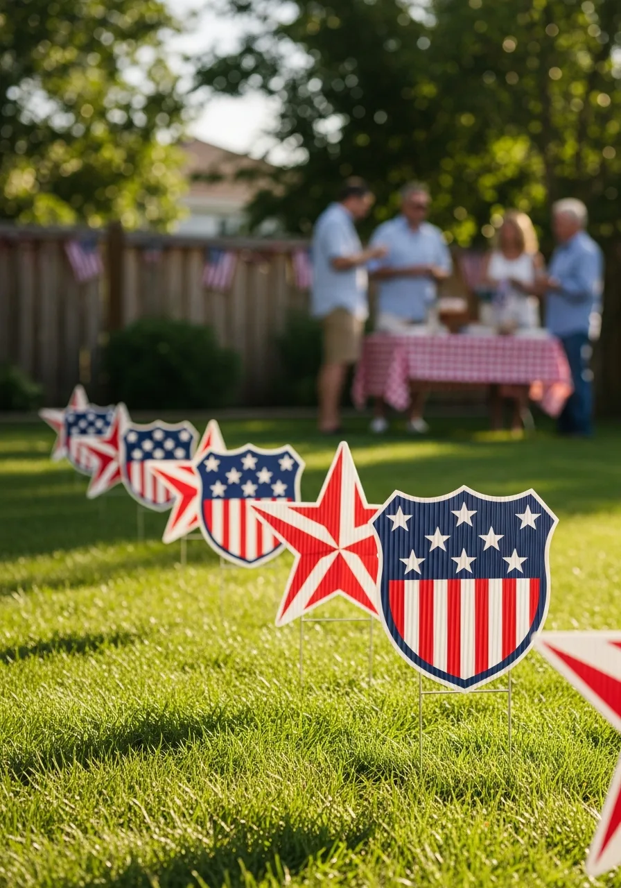 48. Patriotic Yard Signs