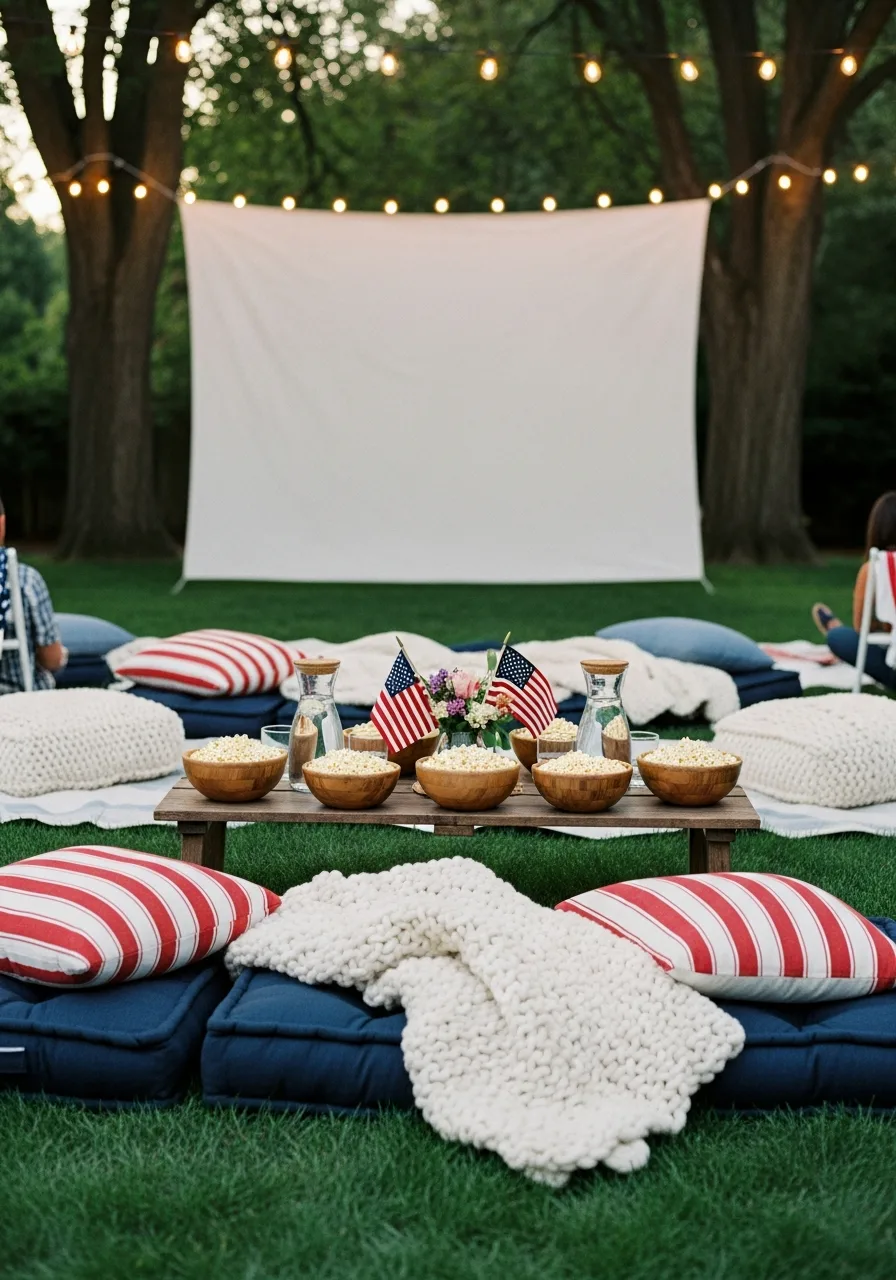 7. Outdoor Cinema Setup