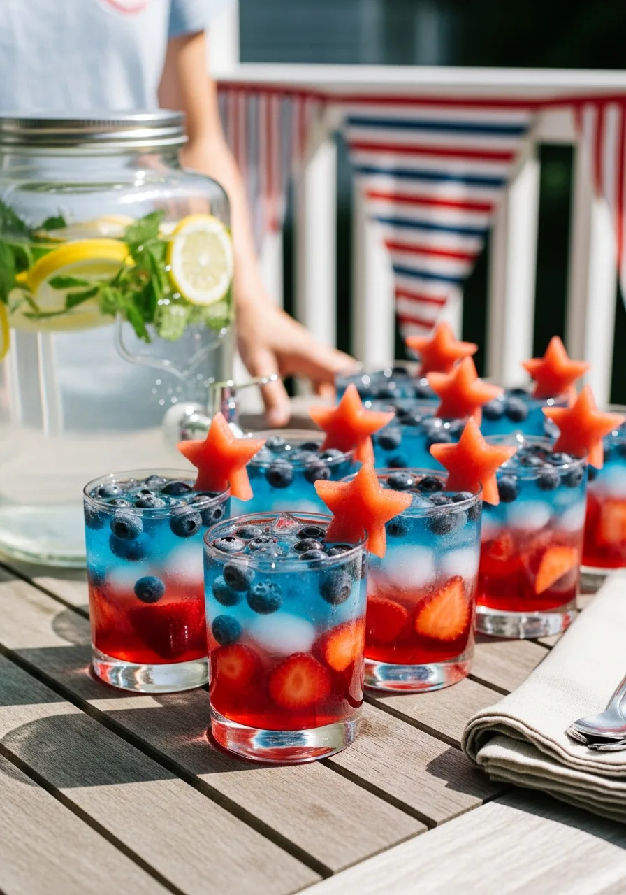 8. Patriotic Mocktail Bar