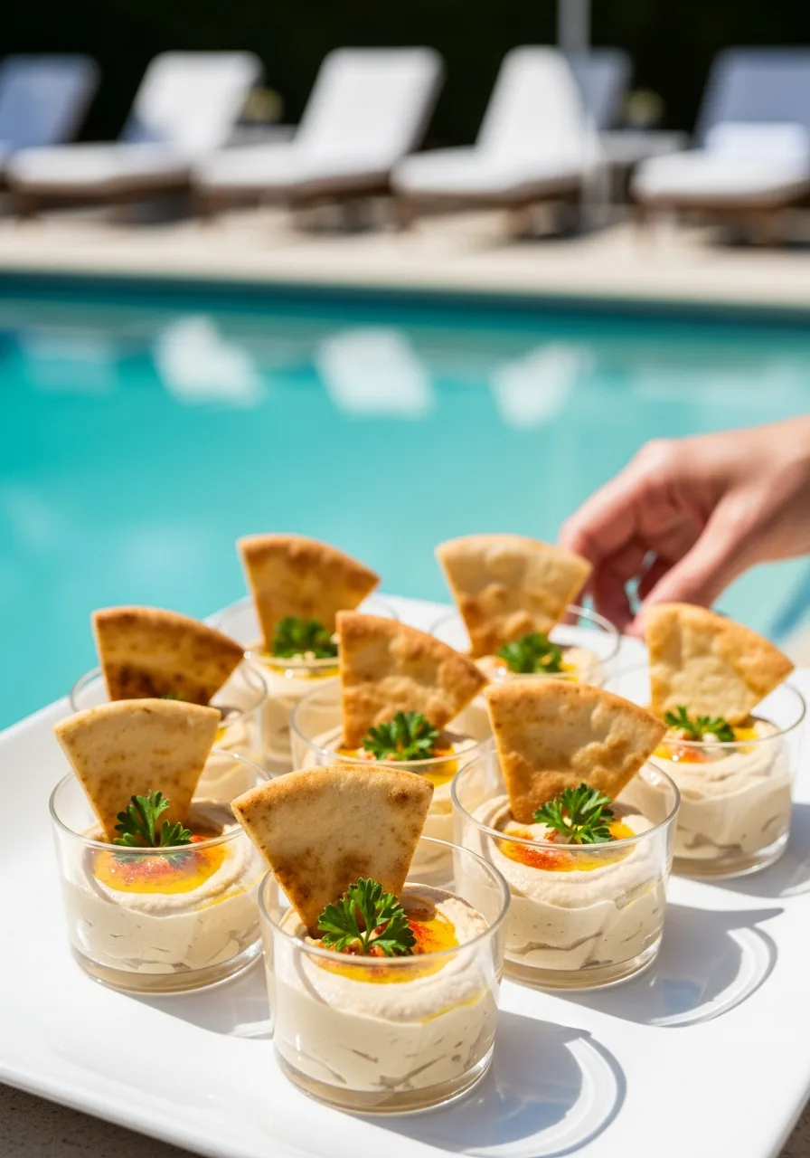 26. Hummus and Pita Cups