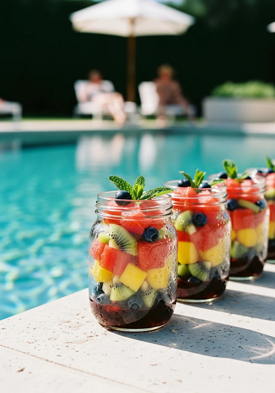 32. Fruit Salad Jars