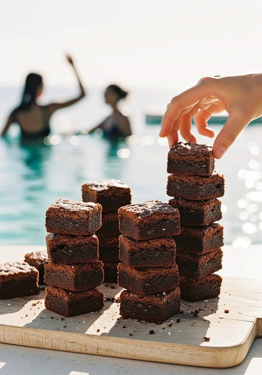 38. Brownie Bite Towers