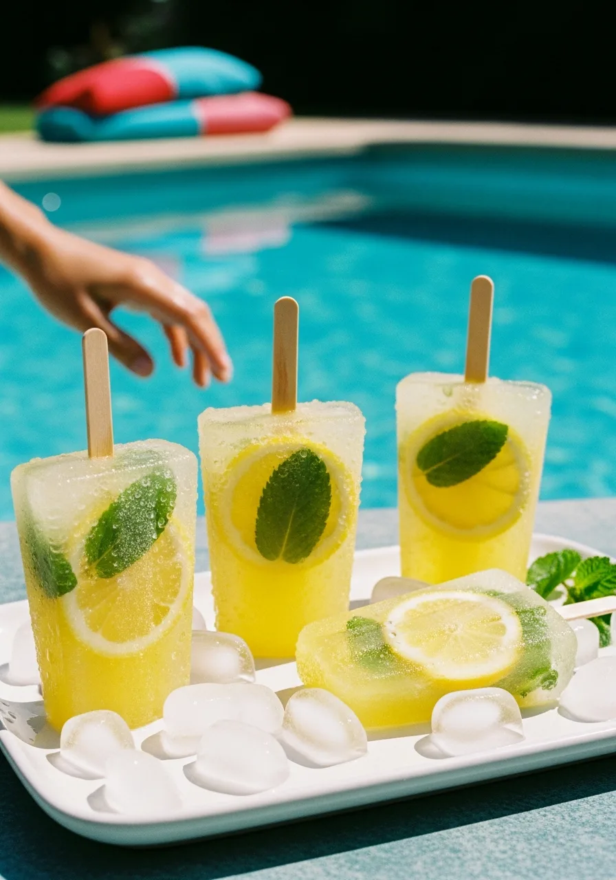 40. Lemonade Popsicles