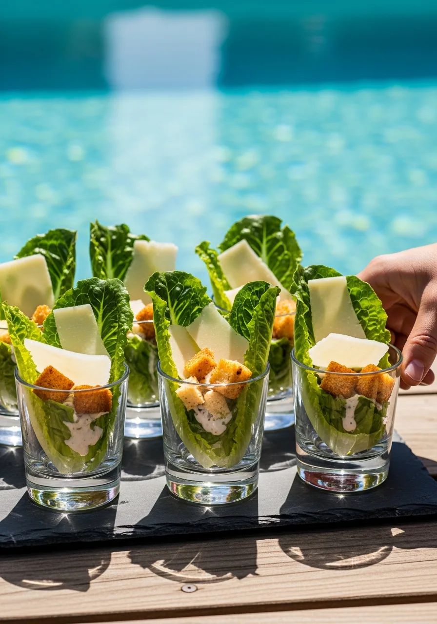 41. Caesar Salad Cups