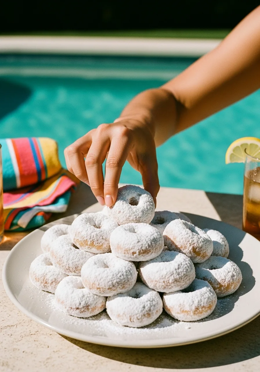 45. Mini Powdered Donuts