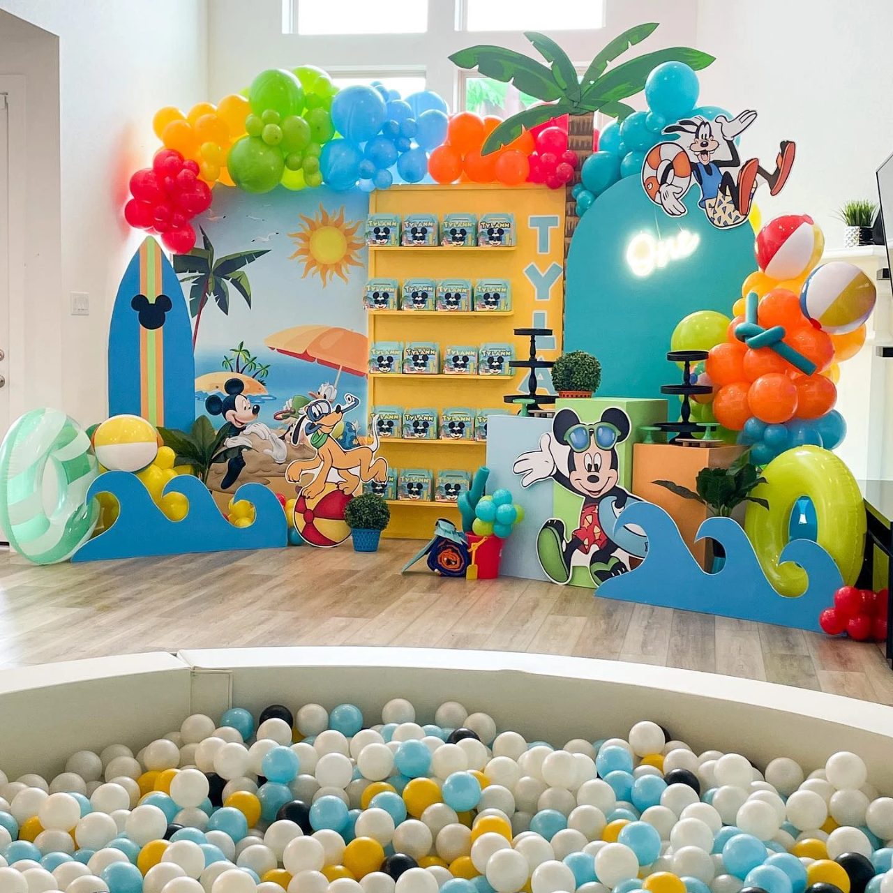 Soft Play Pool splish splash birthday party ideas