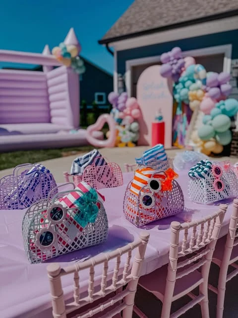 Portable gift baskets splish splash birthday party ideas