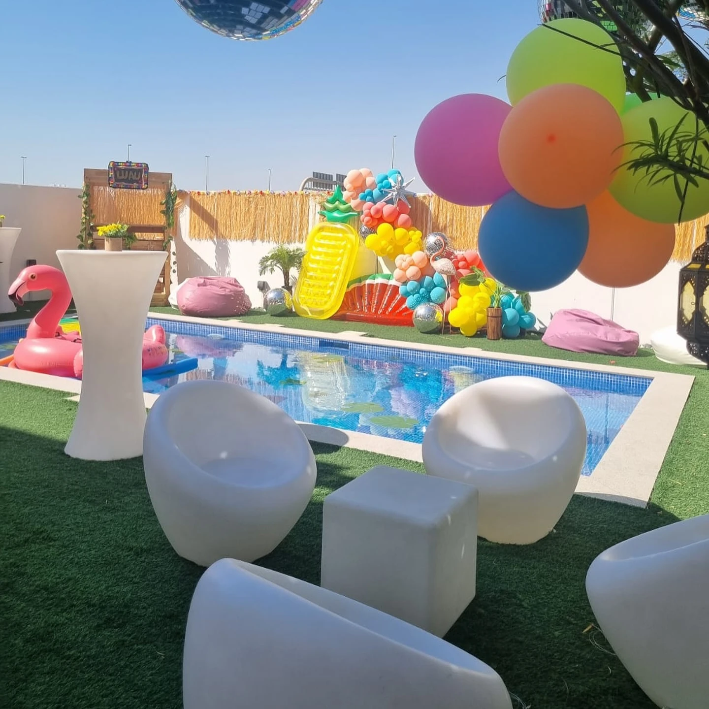 Modern Pod Lounge splish splash birthday party ideas