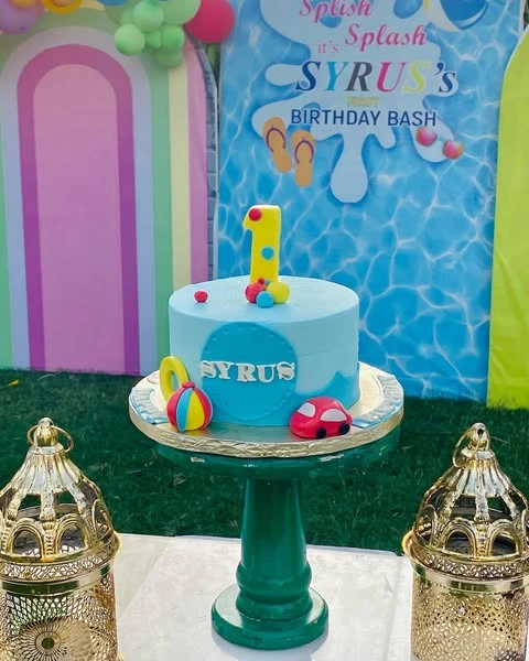 Waterfront Dessert Display splish splash birthday party ideas