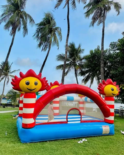 Shaded Jump Area splish splash birthday party ideas
