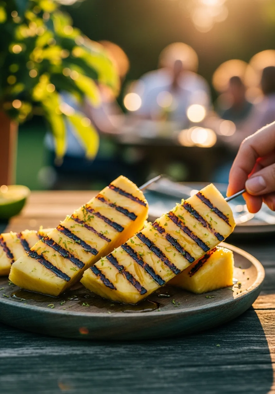 12. Grilled Pineapple Spears