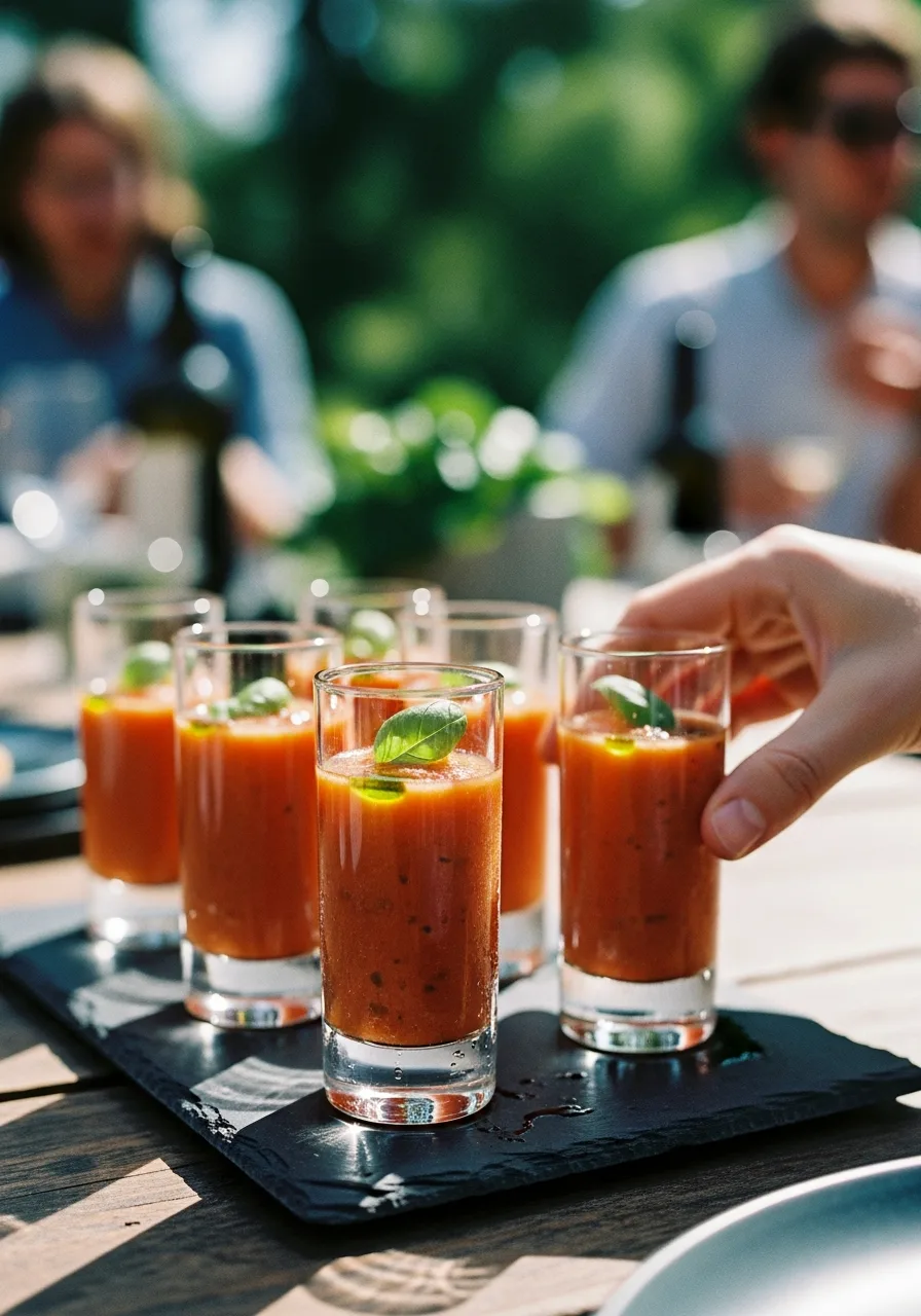 17. Chilled Gazpacho Shooters
