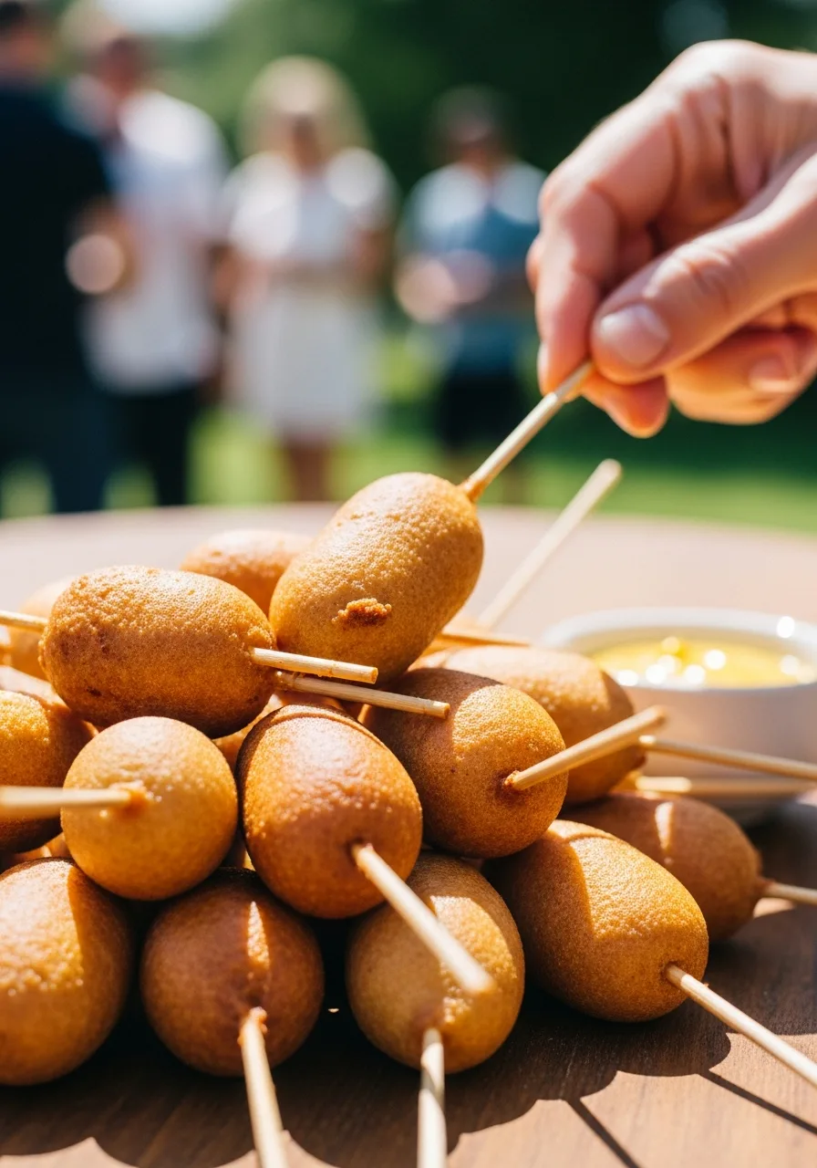 23. Mini Corn Dogs