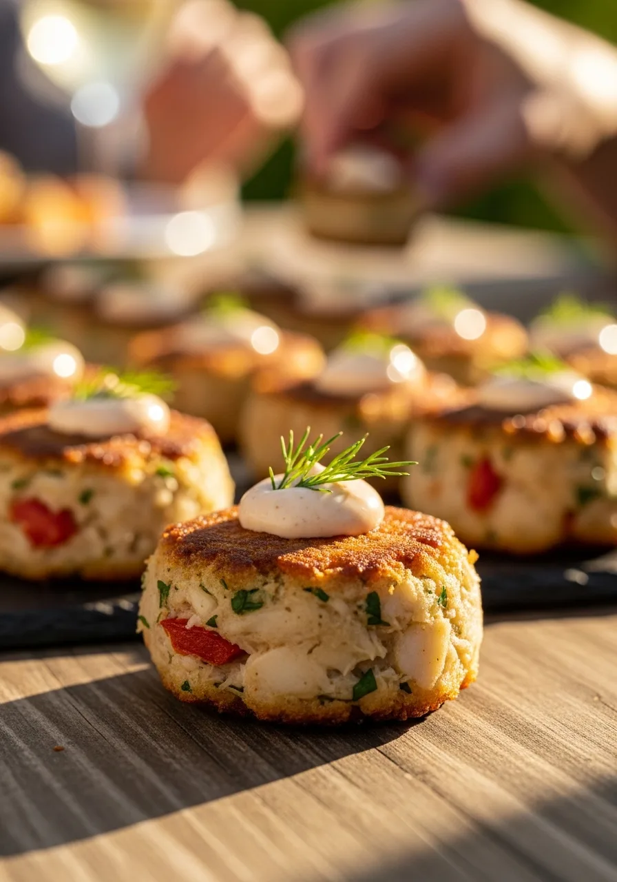 33. Mini Crab Cakes