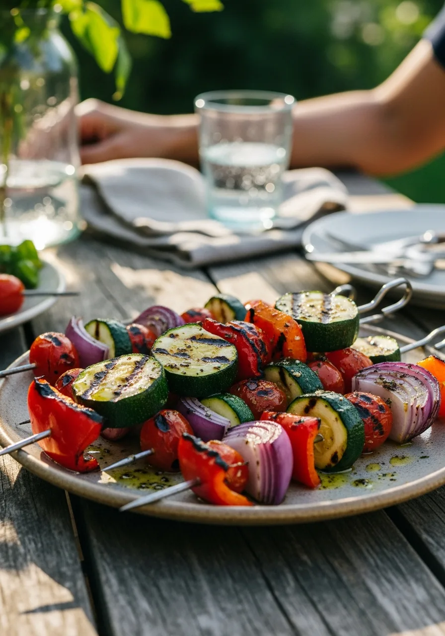 53. Grilled Veggie Kabobs