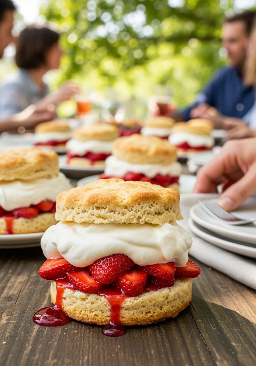 55. Fresh Strawberry Shortcakes