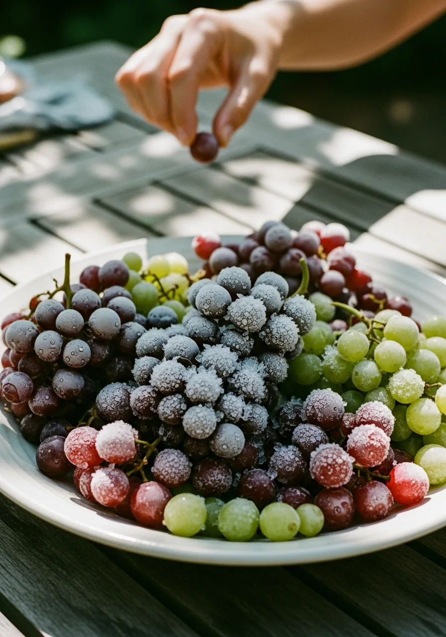 6. Frozen Fruit Grapes