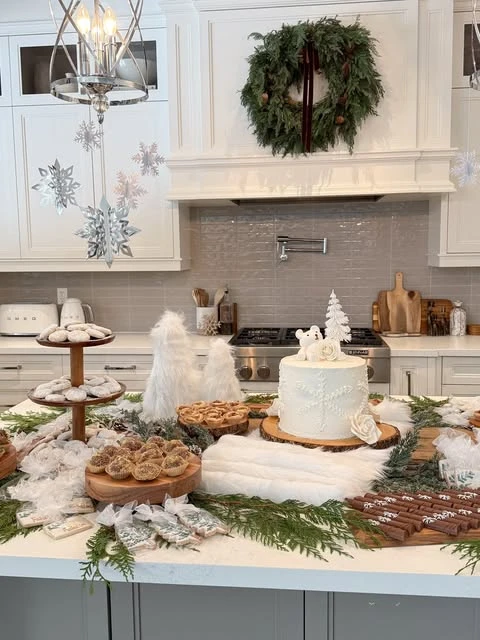 Layered Forest Treats winter baby shower ideas