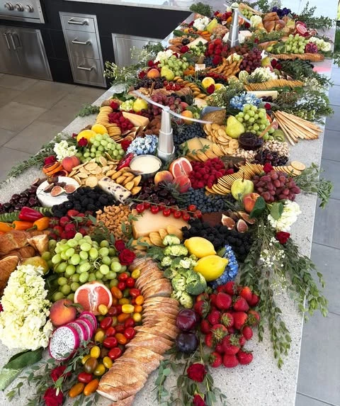 Patriotic Grazing Table Spread 4th of july party ideas