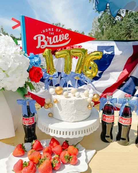 Patriotic Cake Toppers 4th of july party ideas
