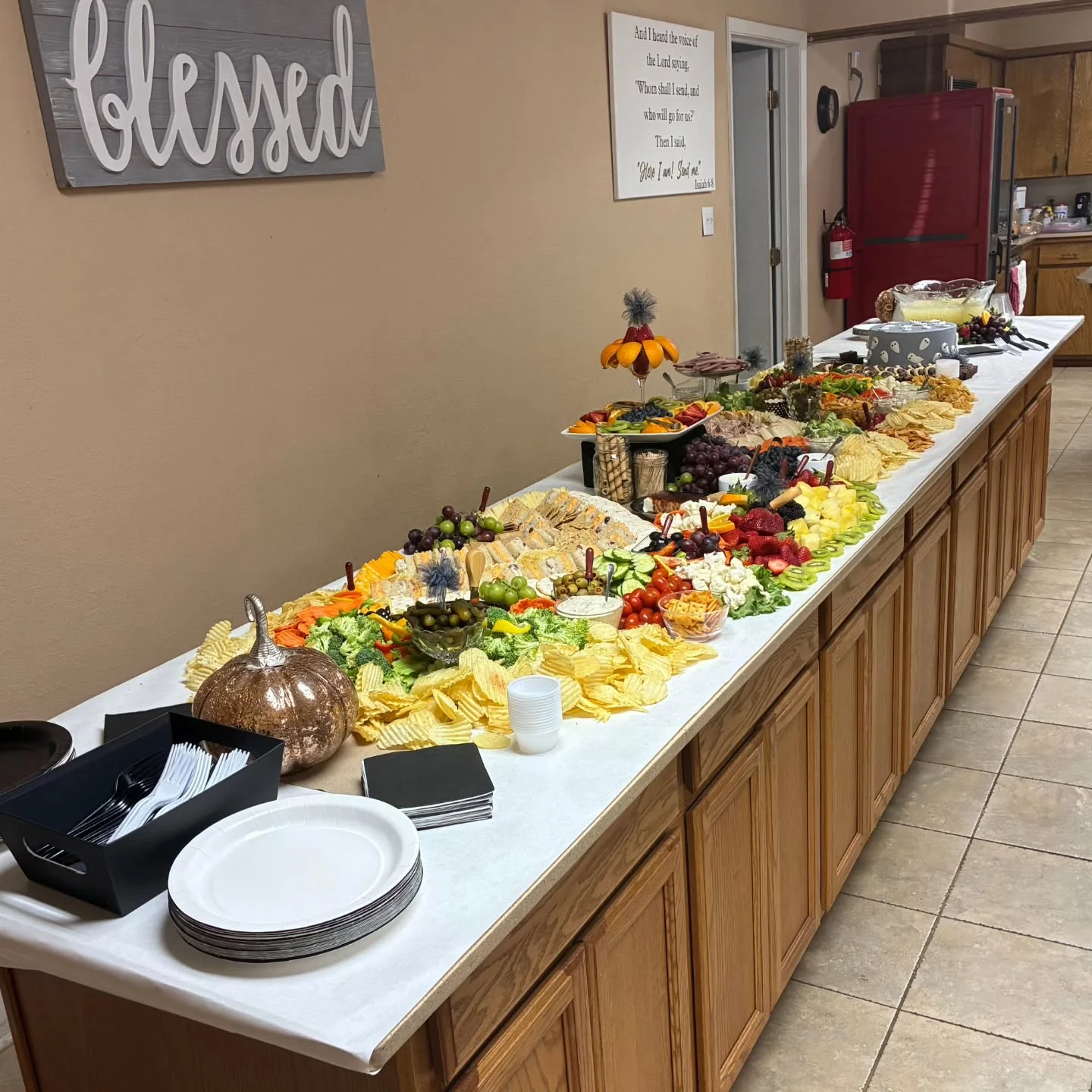 Ghostly Grazing Table Spread a little boo is due baby shower ideas