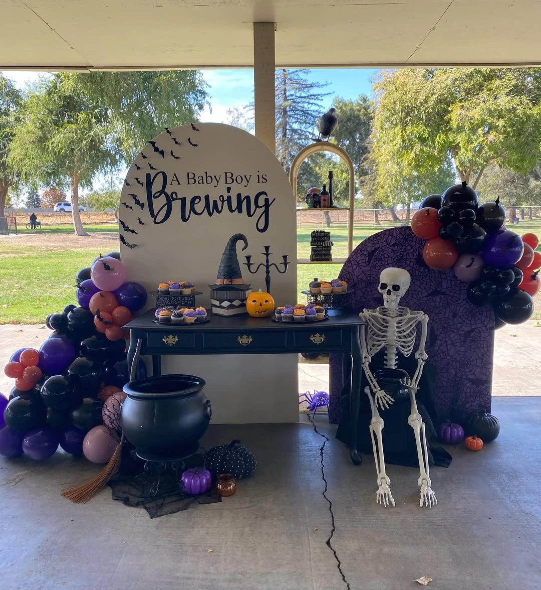 Witchy Brewing Dessert Station a little boo is due baby shower ideas