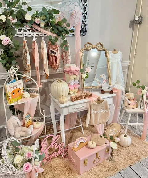 Heirloom Pumpkin Nursery Vignette a little pumpkin baby shower theme