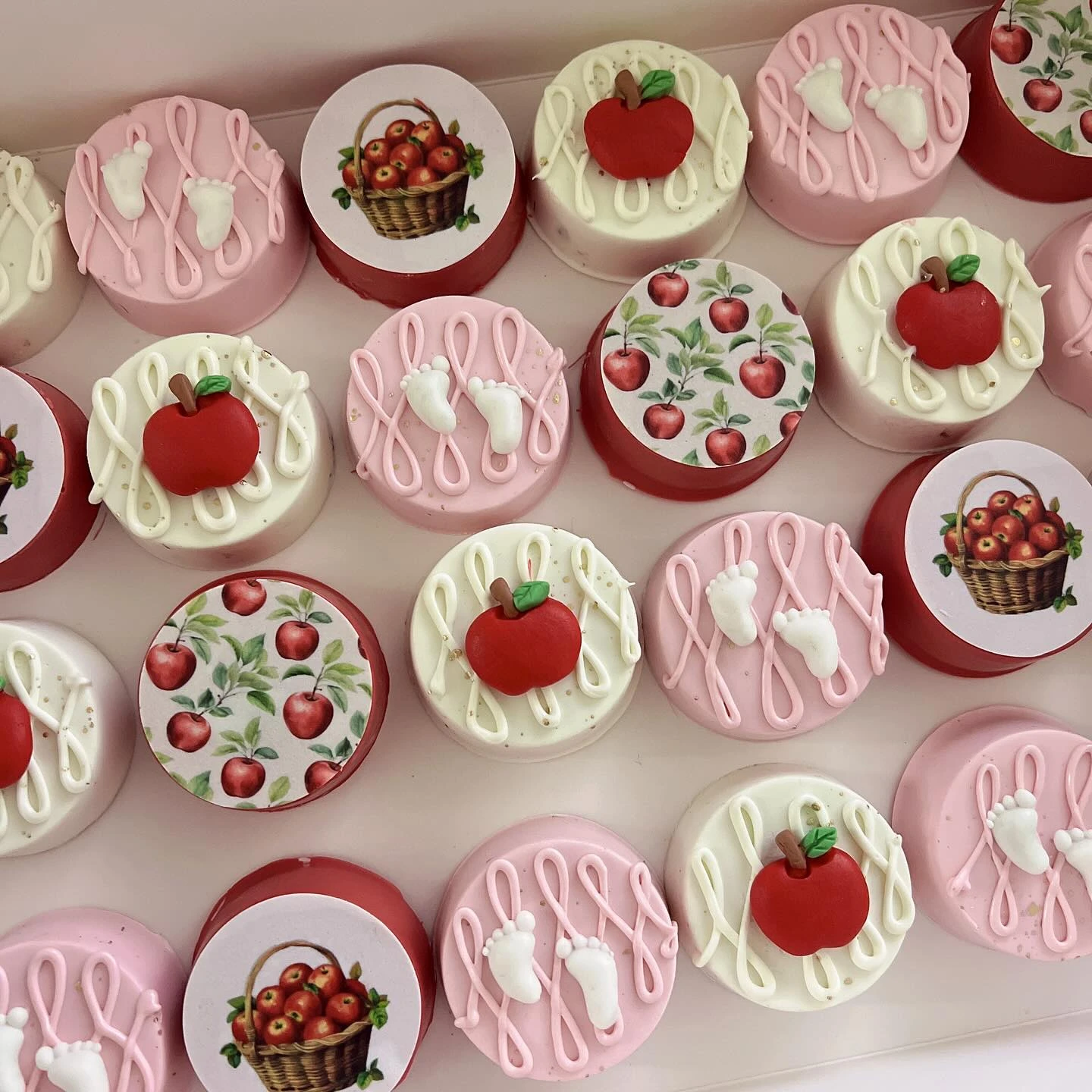 Chocolate Cookie Party Favors apple of our eye baby shower ideas